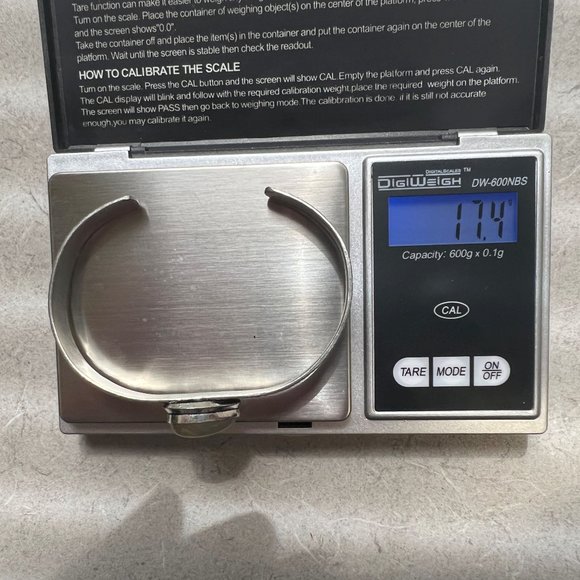 Golden Rutile Genuine Quartz Pear Tear Cut Cuff Sterling Silver Bracelet NWOT - Picture 10 of 10